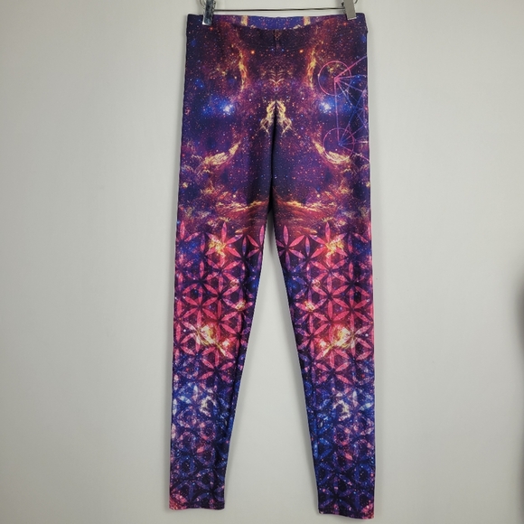 Metatron’s Galaxy Leggings By Moodhoops Size Medium - Picture 13 of 13